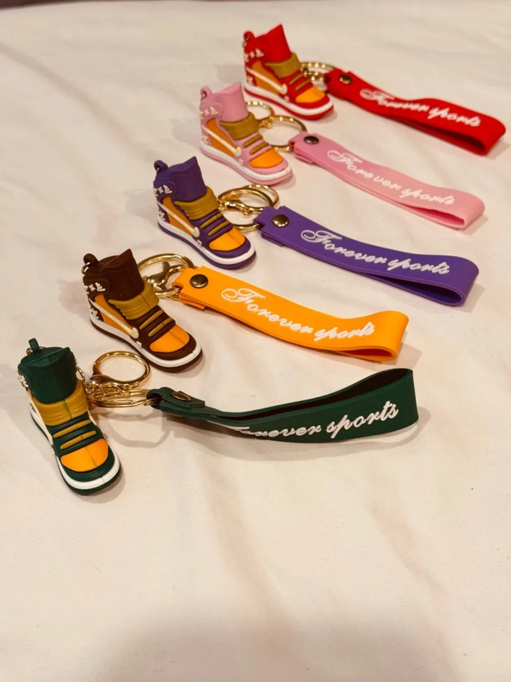 Green Monogram Mini Hightop Sneaker BagCharm Coquette Wristlet Novelty Gift NWOT